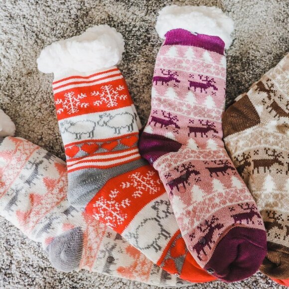 FLEECE/SHERPA CHRISTMAS SOCKS Accessories - FLEECE/SHERPA CHRISTMAS SOCKS